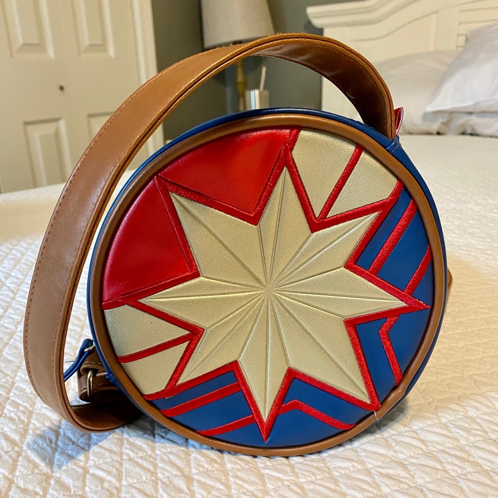 Captain Marvel Circle Crossbody Bag